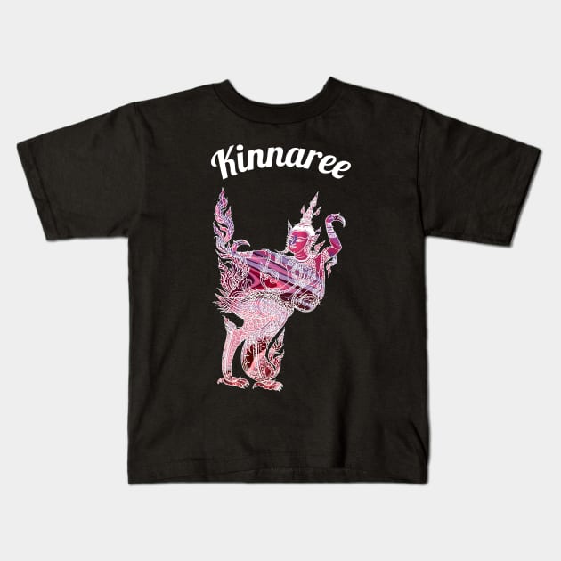 Thailand Kinnaree – Figure Of Thai Spiritual Good Fortune Kids T-Shirt by VintCam